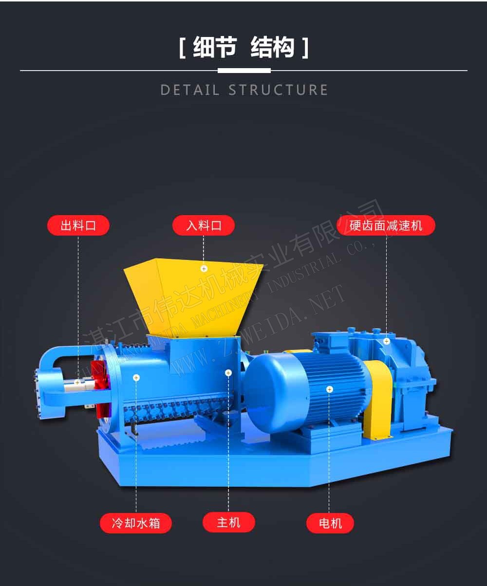 Helix crushing machine